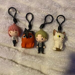 Chainsaw Man Anime Figural Bag Clips Assorted 4 pack